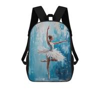 Sacs À Dos Pour Enfants Imprimés En 3D Ballet Dancer in Blue Ballet Dancer Print Sacs D'école Pour Enfants Garçons Et Filles, Sacs De Voyage, Sacs À Livres Pour L'école Ou Les Voyages 17inch