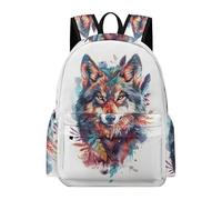 Sacs À Dos Pour Enfants, Loup Imprimé Sac À Dos Animal Loup Thème Sac À Dos Sac Enfants Dessin Sac À Dos Sac Étudiant Cartable Pour Enfants Primaire
