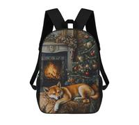 Sacs À Dos Pour Enfants, Sacs D'école, Cartables, Sacs De Voyage, Sacs À Livres, Imprimés En 3D Sleeping Shiba Inu Christmas Fireplace Shiba Inu Christmas Art Sac À Dos Pour Enfants, Garçons Et Fille