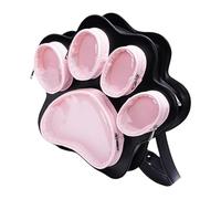 Sacs à dos pour femmes avec motif de pattes de chat et compartiments fonctionnels Sac à bandoulière PU Portefeuille pour sacs à dos essentiels avec grande capacité, Bp