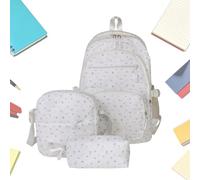 Sacs à dos pour filles avec trousse de crayons et grand sac à dos floral | avec une lunch box et un sac à dos pour plein air, extérieur, randonnée, gym, fitness, sports, université, co