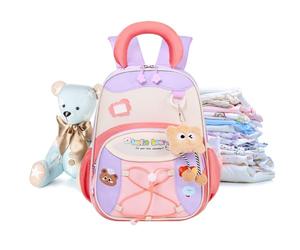 Sacs à dos pour - Hauteur 32 cm - Imperméable à thème dessin animé - Sac à dos scolaire avec boucle réglable, pour filles trois six ans et école primaire, aubergine, riferimento alla