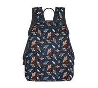 Sacs à dos pour ordinateur portable, motif dessin animé, vaisseaux spatiaux colorés, étoiles, sac à dos de voyage, sac de sport, sac à bandoulière léger, grands sacs de travail avec plusieurs poches p