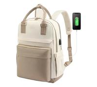 Sacs à dos pour ordinateur portable - Sac à dos d'école imperméable, sac à dos de voyage de grande capacité, compartiment rembourré pour ordinateur portable, port de câble de charge USB, construction