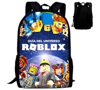 Sacs à Dos, Robllox Enfant Sacs Scolaires 3D Impression Sac à Dos Animé Thème Scolaires Cartables Étudiant Cartable Imperméable Léger Sac d'école Animé Sac Accessoire pour Enfants