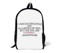 Sacs à dos Sac d'école Shakespeare-Battle of Wits 17 pouces