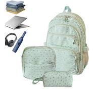Sacs à dos scolaires pour avec une trousse et un cartable imperméable léger | avec sac-repas et cartable pour l'école pour plein air, extérieur, randonnée, gym, fitness, sports, université, collèg