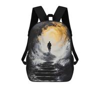 Sacs À Dos Scolaires Pour Enfants, Imprimés En 3D, Jolis Sacs De Voyage Ascend Into Light - Mystical Journey Upward Into The Unknown Sacs À Dos Décontractés Pour Enfants, Pour Filles Et Femmes 17inch