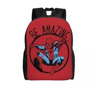 Sacs à dos Spiderman personnalises - Soyez incroyable Spider Jump pour hommes et femmes - Sac d'ecole imperméable imprime Noir