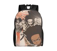 Sacs à dos The Boondocks pour garçons et filles, sacs pour ordinateur portable, sac à dos léger et durable, cartable pour adolescents, école primaire, collège, cartable - SYS905 Noir