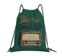 Sacs à dos vintage Running In The Good Life, sacs à cordon portables tendance, sacs à livres pour étudiants en voyage