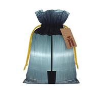 Sacs à dragées avec cordon de serrage imprimé parapluie noir sous la pluie, sacs de vacances, sacs à friandises, sacs à friandises de Noël