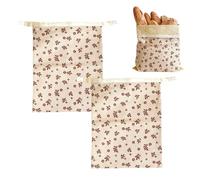 Sacs à en d'abeille - Récipients en naturelle - Emballage durable - Sac de rangement alimentaire respirant - Conserve la fraîcheur de la pâtisserie pour la préparation des repas