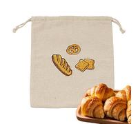 Sacs à en lin pour faits maison - Rangement réutilisable avec cordon de serrage | Sac en tissu naturel pour pâtisseries et levain | Coffret cadeau respectueux de l'environnement pour la