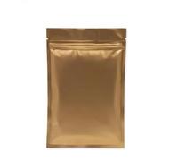 Sacs à fermeture à glissière en Mylar, Bags Snack Packaging Containers, 100pcs Matte Pink Heat Sealable Ziplock Packaging Bag(Gold,8x12cm)