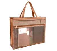 Sacs à Fermeture éclair en, Sac de Rangement Artistique en | 17 x 13 x 4,4 Pouces Organisateur de Documents Transparent avec poignée et Fermeture éclair | Sac fourre-Tout A3 pour œuvres