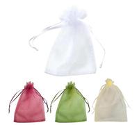 Sacs à fermeture zip, Sacs de protection en maille for fruits de jardin avec cordon de serrage, lot de 20/50/100, multicolores, plusieurs tailles(Mix Colors,20x30cm(200pcs))