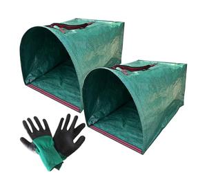 Sacs À Feuilles Réutilisables Lot De 2 Collecteurs Pliables De Déchets De