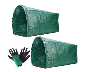 Sacs À Feuilles Réutilisables Lot De 2 Collecteurs Pliables De Déchets De | Sacs À Déchets De Jardin Réutilisables Pour Travaux De Jardinage, Compost, Paysagisme, Camping, Déchet