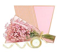 Sacs À Fleurs,50 Pièces Avec Ruban, Fournitures pour Fleuristes,Sacs D'Emballage Porte-Bouquet De Fleurs - pour Femme Maman Fille Fête Mariage Anniversaire Remise de