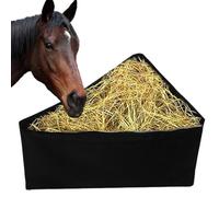 Sacs à foin pour chevaux - Mangeoire à foin, fournitures de stockage réglables à suspendre pour bétail, chevaux équins, chèvre, bétail