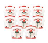 Sacs à friandises - 8 pièces réutilisables pour les fêtes, sac à friandises pour biscuits et bonbons de Noël, fermeture sécurisée avec cordon de serrage, composant de confiserie festif