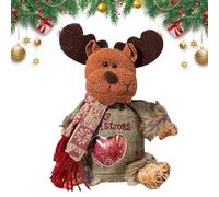 Sacs à friandises de Noël - 3D - Sac à friandises de Noël - Sac à goûter réutilisable avec fermeture éclair - Pour fête de Noël