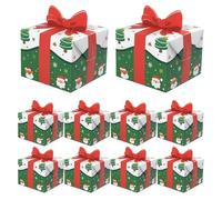Sacs à friandises de Noël, avec nœud rouge, sacs à friandises de Noël | pour biscuits, collations, biscuits, aliments, cupcakes, beignets, chocolats, famille, collègues