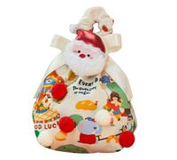Sacs À Friandises De Noël - Pochette Réutilisable en Tissu pour Bonbons - Sacs D'Emballage En Tissu,pour Remplissage des Chaussettes, Décorations Saisonnières, Réunions Familiales,