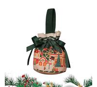 Sacs à friandises de Noël | Sacs à dragées avec cordons de serrage | Sacs cadeaux pour salle de classe, collations, bas de Noël, chocolats, petits jouets | Sac à friandises festif pour enfants, amis