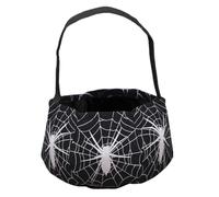 Sacs à friandises d'halloween - Sacs de Rangement Non tissés, Panier de Rangement Effrayant et Effrayant | Porte-dragées léger, Sac de triche ou Traitement, Toile d'araignée Noire, Consulte la