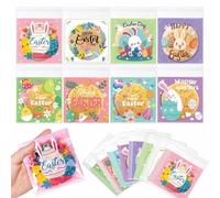 sacs à friandises en cellophane transparent,Sac de bonbons pour Pâques - Sachets de bonbons transparents, mignons et pratiques, pour la fête de Pâques