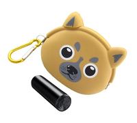 Sacs à friandises en silicone pour chiens, pochette à friandises en silicone pour chiens - Distributeur de sacs à déjections animales - Conteneur portatif d'entraînement pour animaux de compagnie, dis