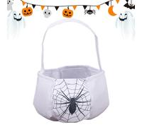 Sacs À Friandises Halloween - Sacs De Rangement Portables En Tissu Non Tissé Avec Poignées,Organisateur de Friandises Halloween Effrayant de Grande Capacité, Cadeau de Fête pour Hommes, Femmes, Garçon