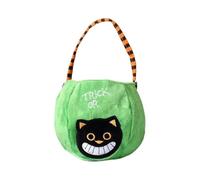Sacs à friandises ou tours d'Halloween, décorations d'Halloween, panier cadeau réutilisable, sacs à bonbons citrouille, motif chat noir, 1pcs