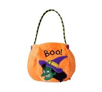 Sacs à friandises ou tours d'Halloween, décorations d'Halloween, panier cadeau réutilisable, sacs à bonbons citrouille, Sorcière, 1pcs