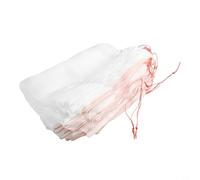 Sacs à fruits en maille de nylon avec cordon de serrage pour une utilisation sur la pêche, la poire, la prune et d'autres fruits d'arbres dans tous les climats (30 x 20 cm)