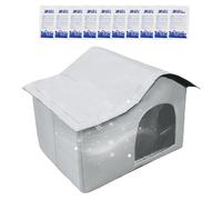 Sacs à glace pour animaux de compagnie - Pliable d'été pour chat, abri isolé en feuille d'aluminium, cage portable pour animaux de compagnie, niche amovible | Pour chatons, chiots, intérieur, salon