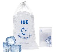 Sacs à glace réutilisables avec cordon de serrage - Pour congélateur - Cube de rangement portable - Organisateur de barbecue - Anniversaire - Célébration - Réunion de famille - Restaurant - Mariage