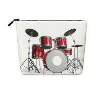 Sacs à goûter réutilisables avec impression de batterie - Grande capacité - Trousse de toilette de voyage - Trousse de maquillage avec fermeture éclair