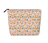 Sacs à goûter réutilisables de petite taille avec imprimé Corgi, grande capacité, trousse de toilette de voyage, trousse de maquillage avec fermeture éclair