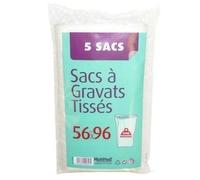 Sacs à gravats MULTIPLAST H.96 x l.56 cm x Ep.130 µm blanc