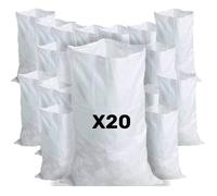 Sacs à Gravats - Sac Gravat - Sac De Sable - 20Pcs,55 x 95cm,64L - pour Sable, Terre, Gravier, Jardinage, Déchets de constructions