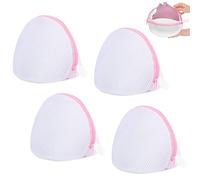 Sacs à Linge, 4 Pièces Sac à Linge pour Soutien Gorge, Sac à Linge en Maille pour Soutien Gorge, Sacs de Lavage en Maille Avec Fermeture Éclair, Filet à Linge avec Fermeture éclair pour Machine