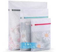 Sacs à linge en maille nid d'abeille de 2e génération pour linge délicat avec fermeture éclair, sacs de lingerie pour le lavage délicat