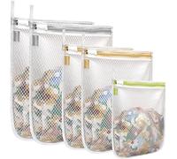 Sacs À Linge Filet Réutilisables Pour Vêtements Délicats Et Bébé,Laundry Bags with Loop - 5 Set (2L+2M+1S)