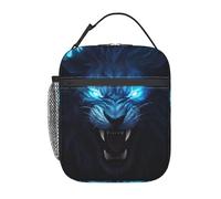Sacs à lunch isothermes pour femmes et hommes, sacs fourre-tout réutilisables motif lion prédateur, grande capacité, pour le travail, les pique-niques ou les voyages