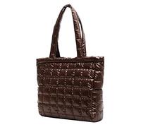 Sacs à main à l'épaule de mode nylon tote basse épaule capacité coton rembourré pour les achats de pour les dames