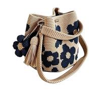 Sacs à main au crochet pour femmes à motif floral