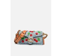 Sacs à main Coach Cherry Embroidered Denim Tabby Shoulder pour Sacs T.U Bleu